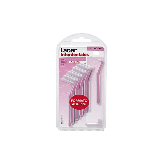 LACER 10 Stück Eckige Interdentalbürsten zur Zahnzwischenraumreinigung Kosmetik