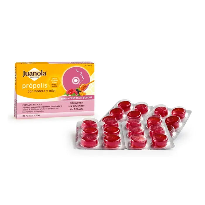 Juanola Propolis Hedera und Honig 24 Gummitabletten