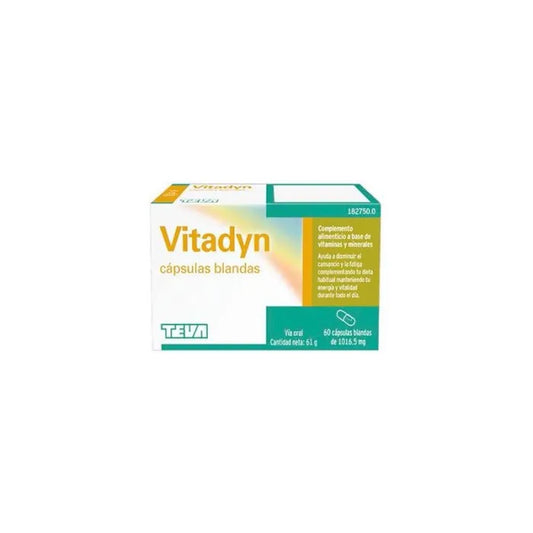 TEVA PHARMA Teva Vitadyn 60 Weichkapseln Nahrungsergänzung Kosmetika