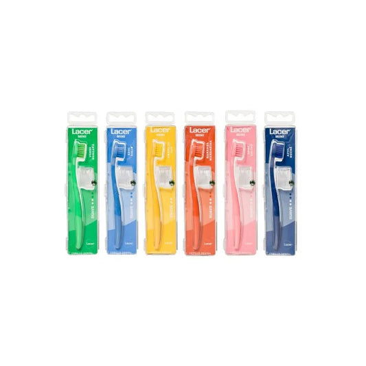 LACER LACER Mini-Soft-Zahnbürste weich kleine Zahnbürste für unterwegs Kosmetik