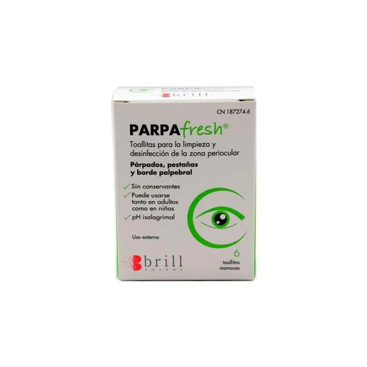 HYLO Parpafresh Augenpads 6 Stück Reinigungstücher für die Augenpflege Kosmetik