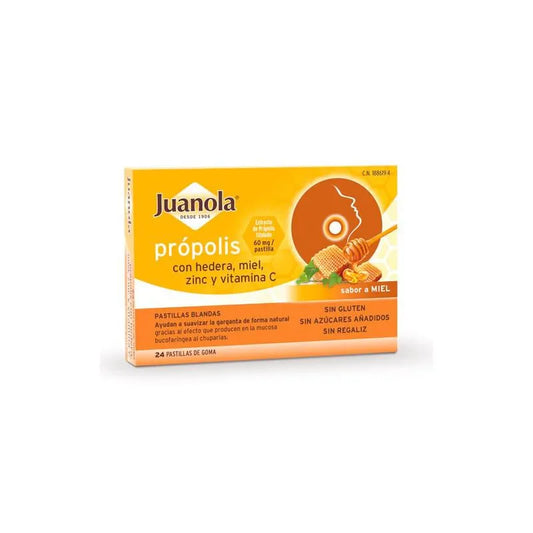 JUANOLA Própolis Hedera Honig Geschmack 24 Pastillen Kosmetik