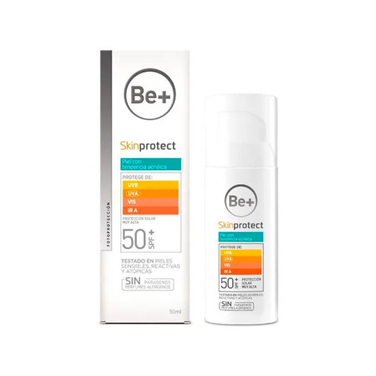 BE+ Skinprotect Sonnenschutz Akne-Haut SPF 50 50 ml Kosmetik
