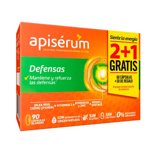 APISÉRUM Defenses Pack 3 Monate 90 Kapseln Nahrungsergänzung Kosmetik