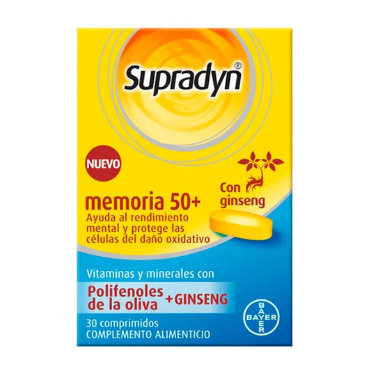 SUPRADYN Memory 50+ Nahrungsergänzung 30 Tabletten Kosmetik