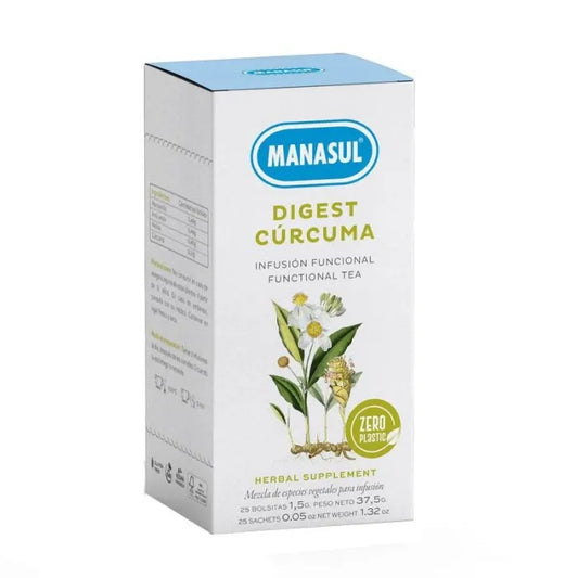 MANASUL Digest Kurkuma 25 Sachets 37,5 g Nahrungsergänzung Kosmetik