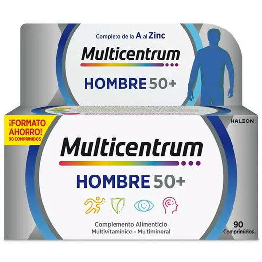 MULTICENTRUM Männer 50+ Multivitamin 90 Tabletten Nahrungsergänzung Kosmetik