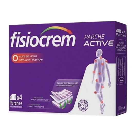 FISIOCREM Aktiv-Pflaster 4 Stück Pflaster zur Anwendung Kosmetik