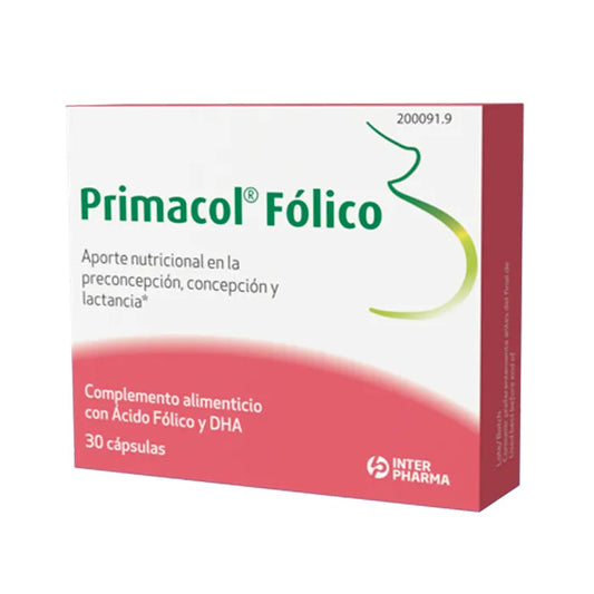 INTERPHARMA Primacol Folsäure 30 Kapseln Nahrungsergänzung Kosmetik