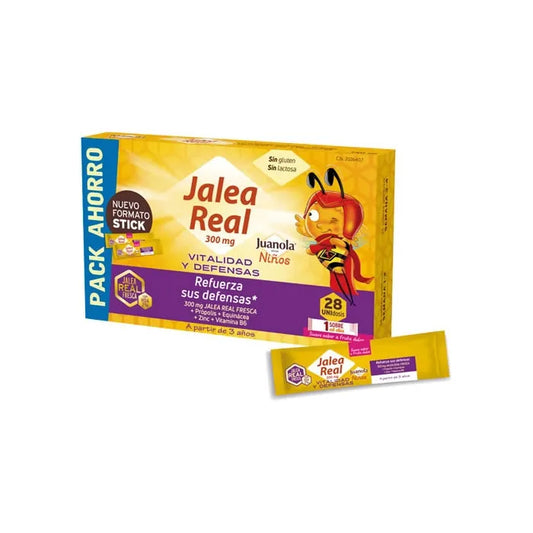 JUANOLA Gelée Royale Kinder 28 Sticks Gelée Royale für Kinder Kosmetik