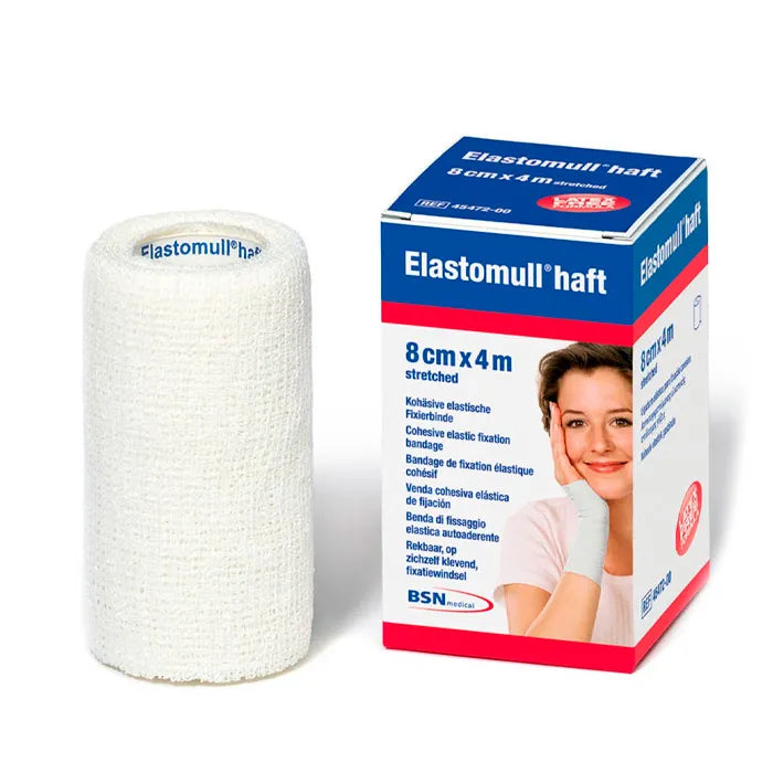 BSN MEDICAL BSN MEDICAL Elastomull Haft Bandage 8 cm x 4 m elastische Fixierbinde Kosmetik