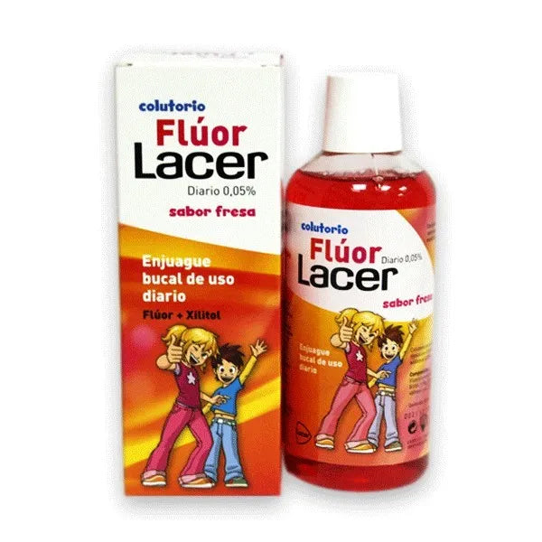 LACER LACER 0,05 Fluor Mundspülung Erdbeergeschmack 500 ml Conditioner