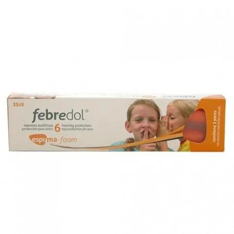 FEBREDOL Ohrstöpsel aus Schaumstoff 6 Stück Kosmetik