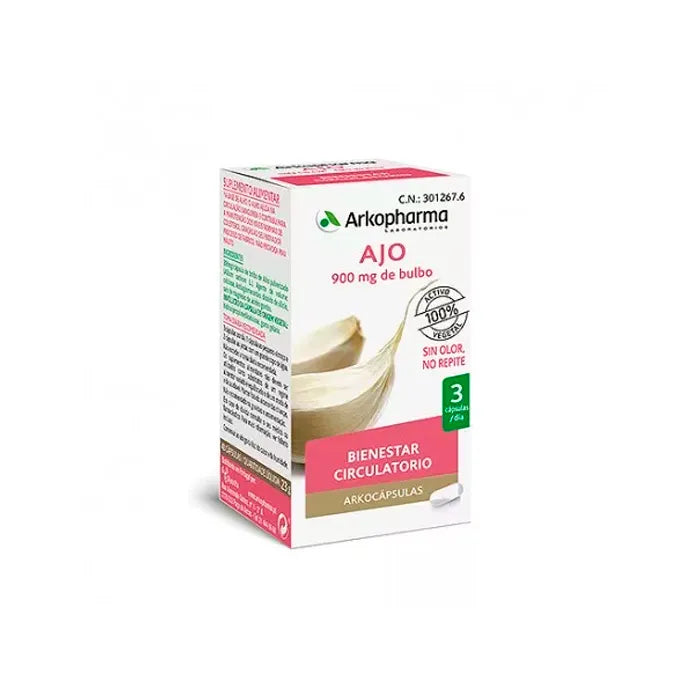 ARKOPHARMA ARKOPHARMA Arkocapsulas Ajo 48 Kapseln Knoblauch Nahrungsergänzung Kosmetik