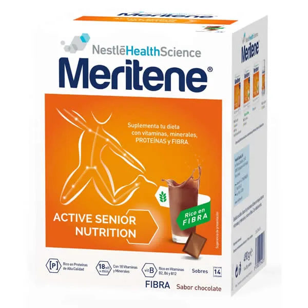 MERITENE MERITENE Active Senior Nutrition Schokoladen-Shake mit Ballaststoffen 14 Beutel Kosmetik