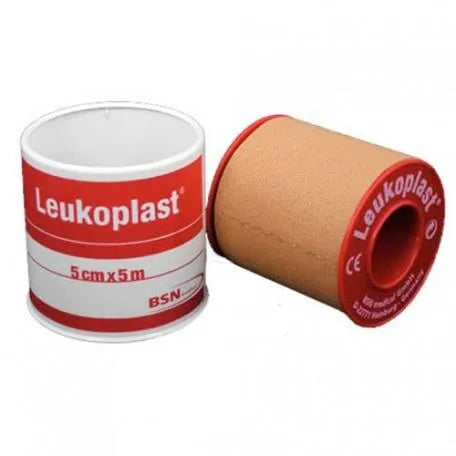 BSN MEDICAL Leukoplast hautfarbenes Klebeband 5 m x 5 cm 1 Stück Kosmetik