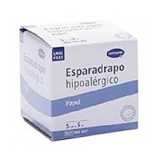 HARTMANN Hypoallergenes Pflasterband aus Papier 5 m Länge 2,5 cm Breite