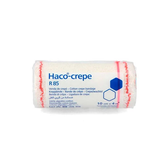HARTMANN Haco-Krepp-Binde 4 m x 10 cm Verbandbinde aus Kreppstoff Kosmetik