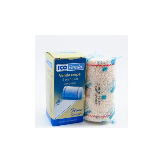 ICO Bandage Crepe 4 x 10 cm elastische Fixierbinde für kosmetische Anwendungen Kosmetik