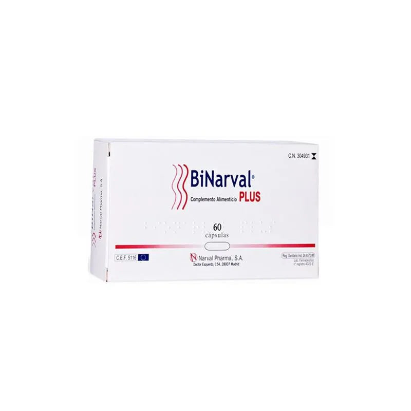 NARVAL PHARMA Narval Pharma Binarval Plus 760 mg 60 Kapseln Nahrungsergänzungsmittel Kosmetik