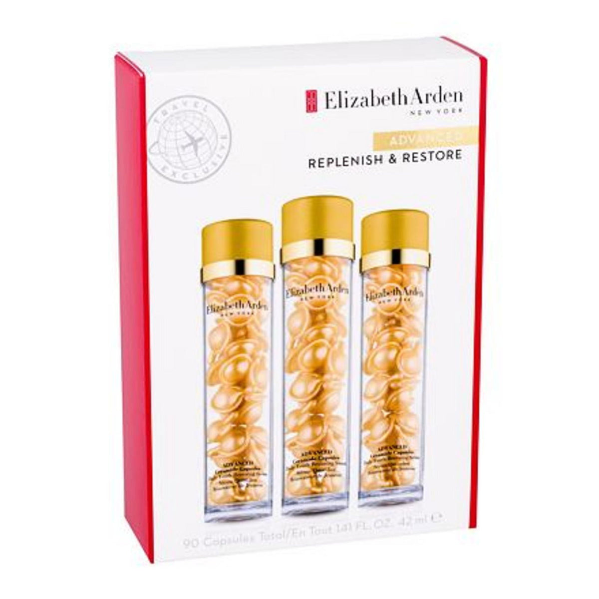 Elizabeth Arden Set Trio, Elizabeth Arden, Advanced Ceramide, Auffüllen, Täglich, Serumkapseln, Für das Gesicht, 90 stk Regul