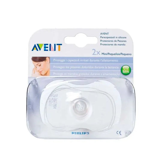 AVENT 2 Mini-Silikon-Brustwarzenschützer Schutz für Brustwarzen aus Silikon Kosmetik