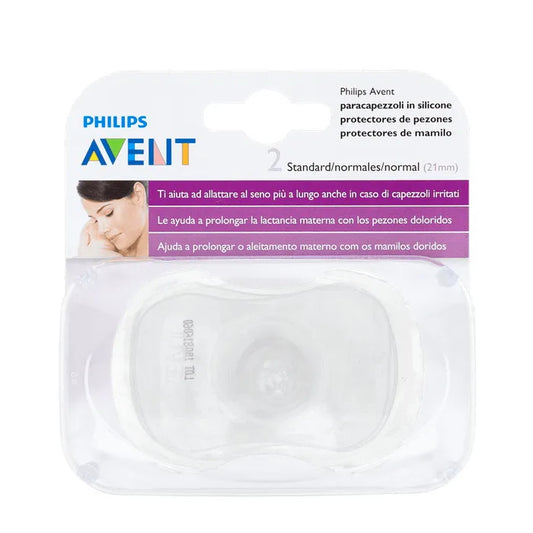 AVENT 2er Set Silikon Nippeleinlagen Standard Kosmetik