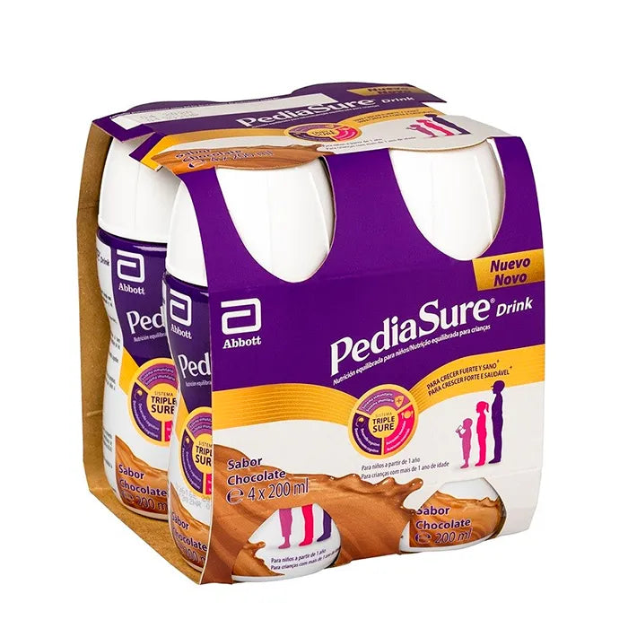 PEDIASURE PEDIASURE Drink Chocolate 4er Pack 4 x 200 ml Trinknahrung Schokolade Kosmetik