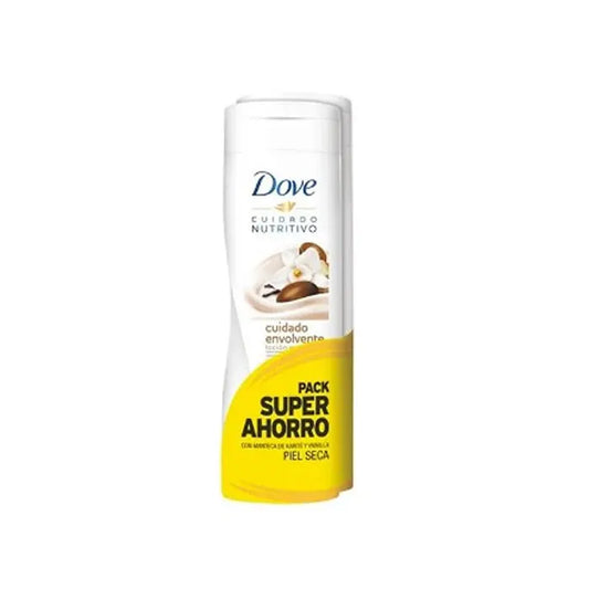 Dove Essential Milk Body Nutrition Vanilla Dry Skin 2X400 ml