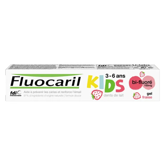 FLUOCARIL Kids Bi-Fluorid Zahnpasta Milchzähne Erdbeergeschmack 3-6 Jahre 50 ml Kosmetik