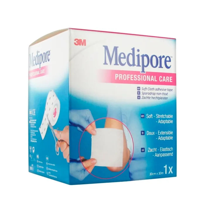 MEDIPORE MEDIPORE 3M Vliesstoff-Band 10 cm x 10 m selbstklebend Hautfreundlich Kosmetik