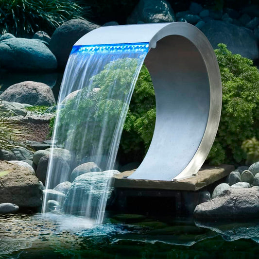 Ubbink Schwalldusche Mamba Edelstahl Mit Led-Beleuchtung Braun