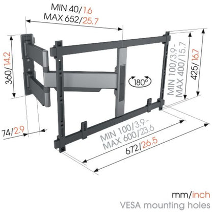 Vogel's Tv Halterung Vogel's Tvm5645 Negro 40&quot; 35 Kg