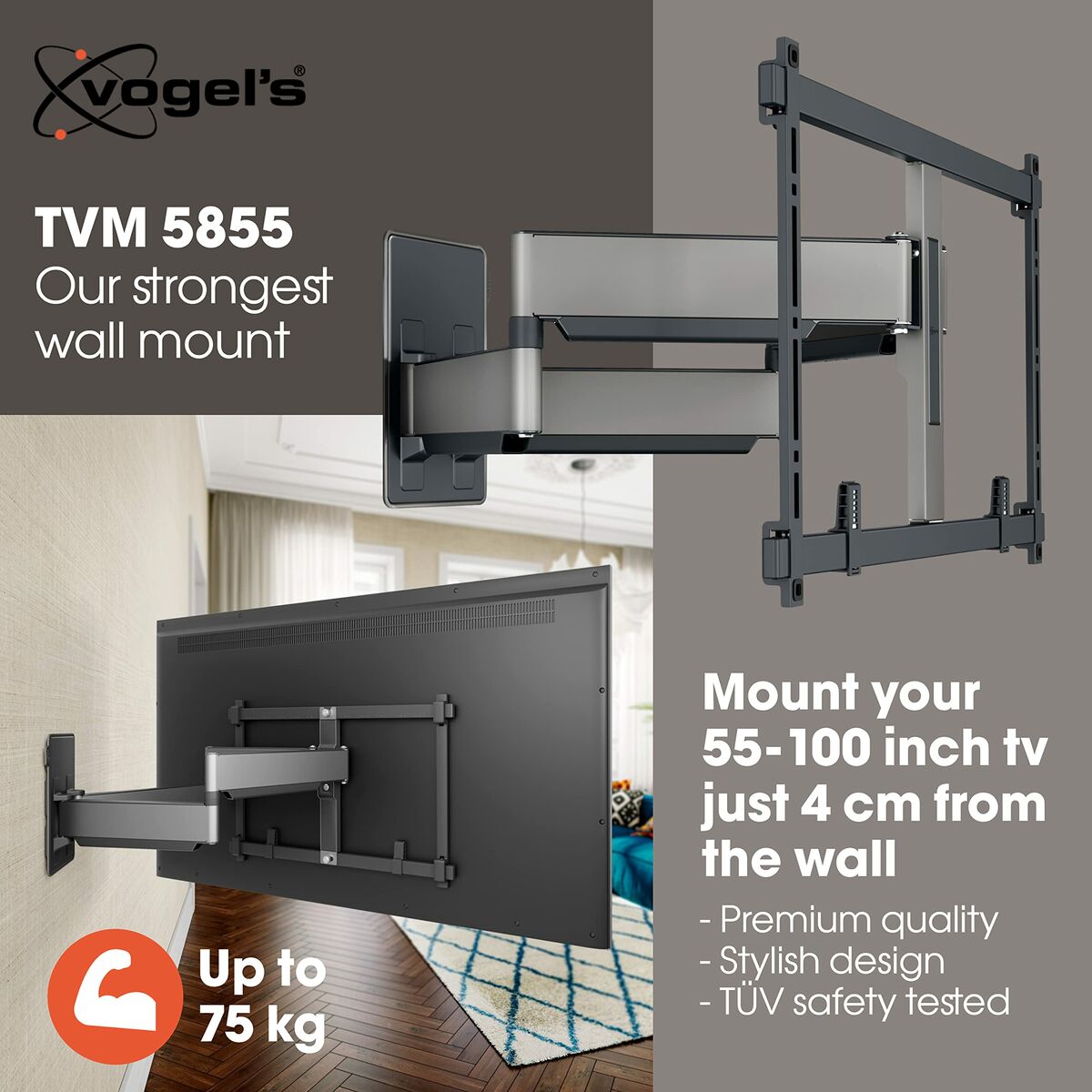 Vogel's Tv Halterung Vogel's Tvm5855 Negro 55&quot; 100&quot;