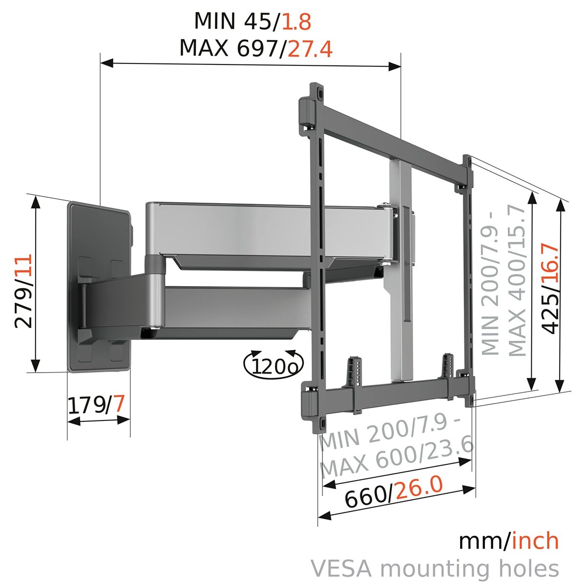 Vogel's Tv Halterung Vogel's Tvm5855 Negro 55&quot; 100&quot;