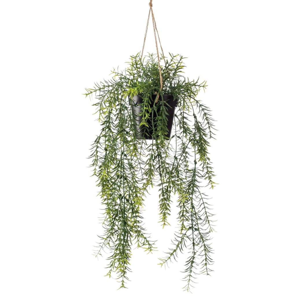 Emerald Kunstpflanze Asparagus Busch Hängend Im Topf 50 Cm Anthrazit