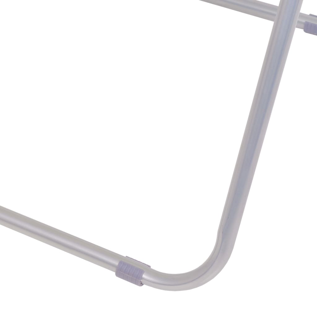 Klappbare Campingstühle 2 Stk. Grün Und Weiß Stahl 52X62X75 Cm