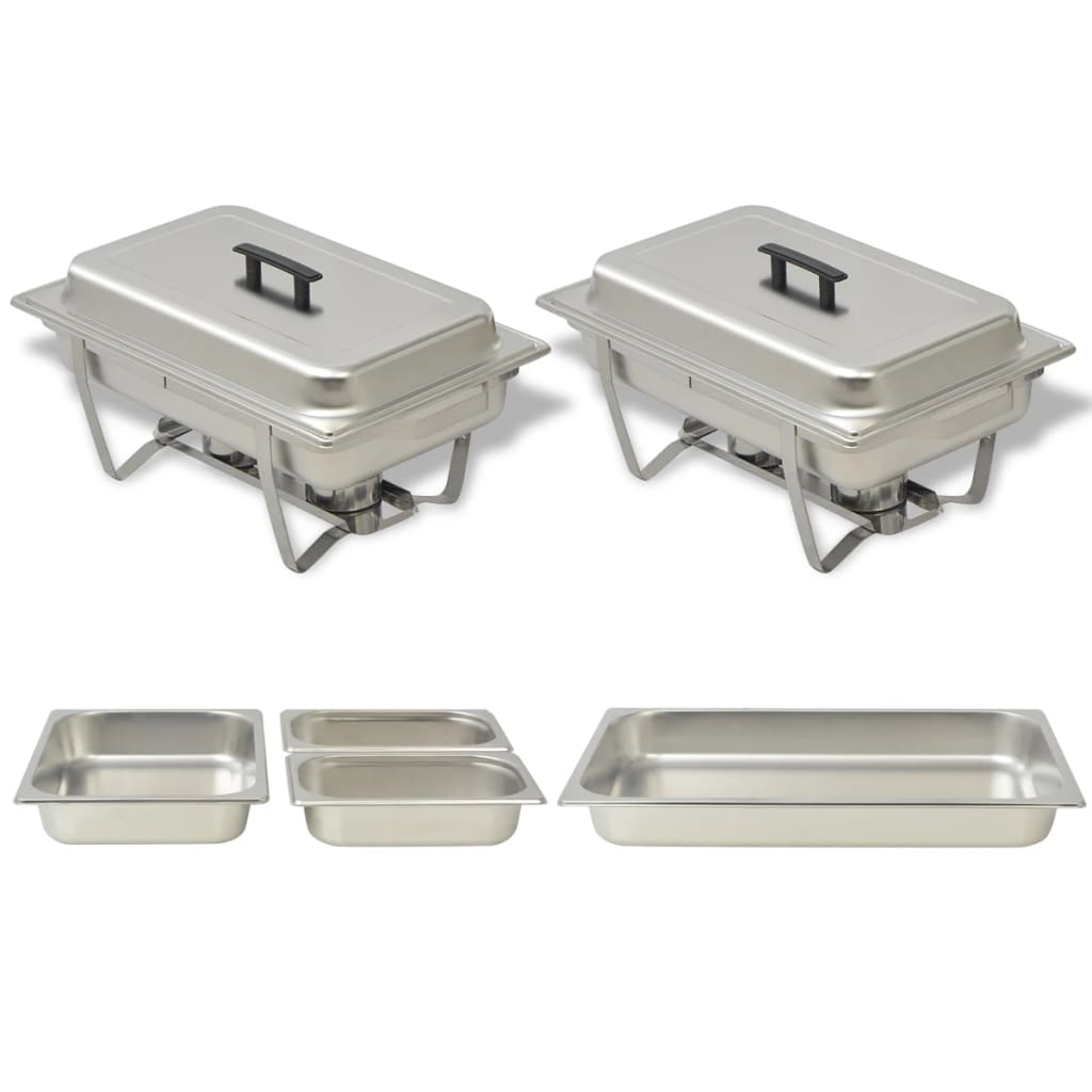 Chafing Dish Set 3-Tlg. Edelstahl