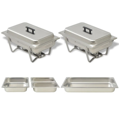 Chafing Dish Set 3-Tlg. Edelstahl