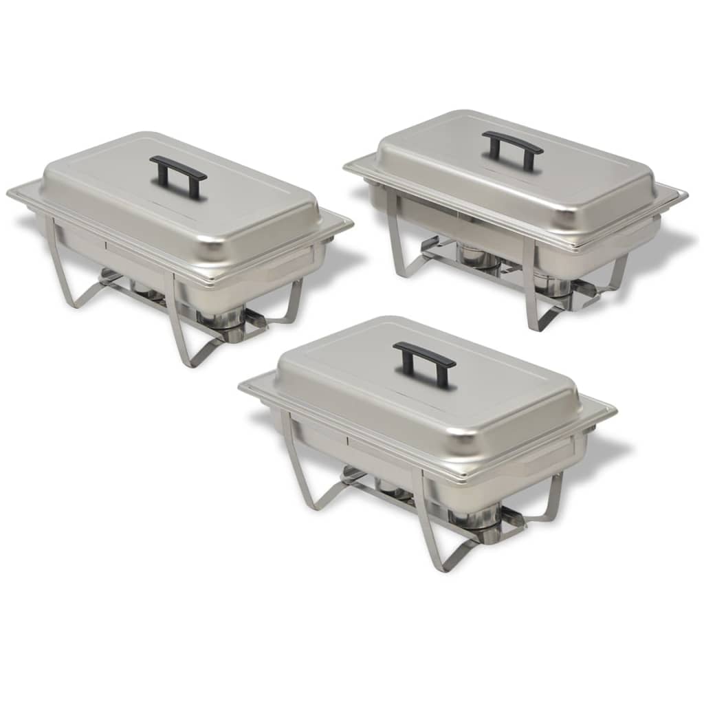 Chafing Dish Set 3-Tlg. Edelstahl
