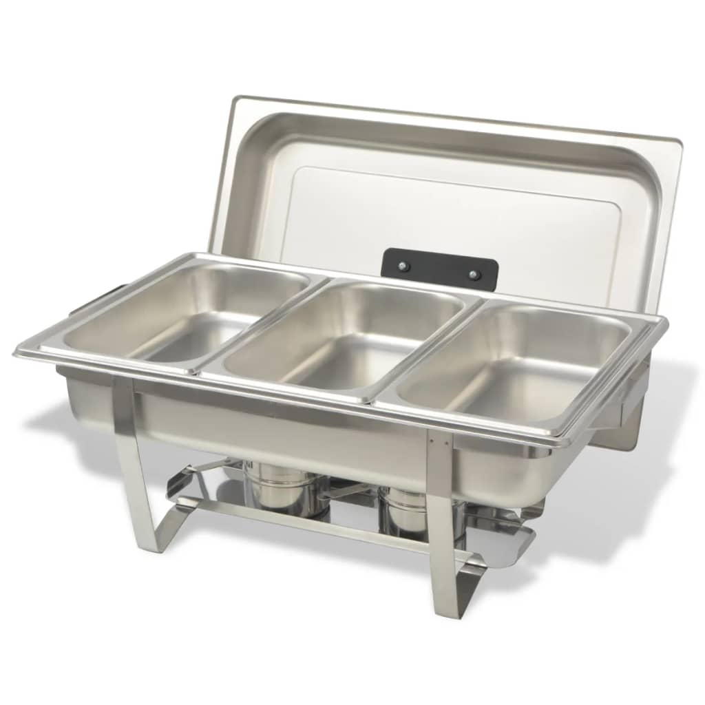 Chafing Dish Set 3-Tlg. Edelstahl