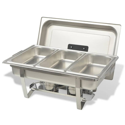Chafing Dish Set 3-Tlg. Edelstahl
