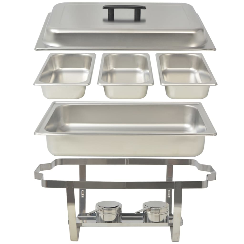Chafing Dish Set 3-Tlg. Edelstahl