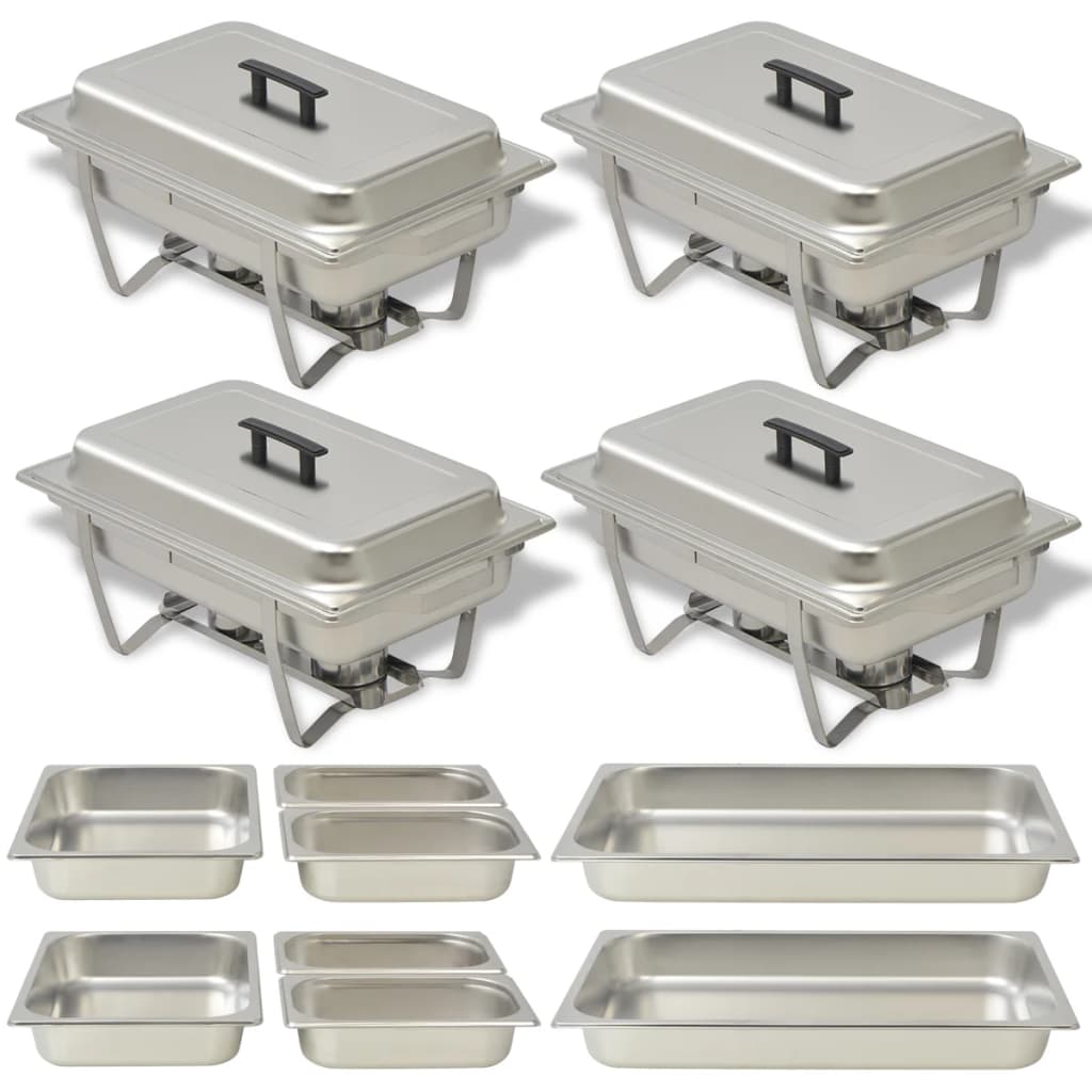 Chafing Dish Set 3-Tlg. Edelstahl