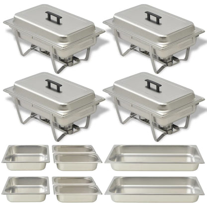 Chafing Dish Set 3-Tlg. Edelstahl