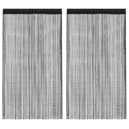 Fadenvorhänge 2 Stk. 100 X 250 Cm Farben