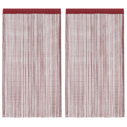 Fadenvorhänge 2 Stk. 100 X 250 Cm Farben