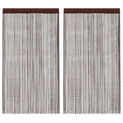 Fadenvorhänge 2 Stk. 100 X 250 Cm Farben
