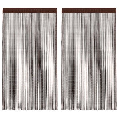 Fadenvorhänge 2 Stk. 100 X 250 Cm Farben