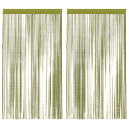 Fadenvorhänge 2 Stk. 100 X 250 Cm Farben